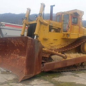 foto 50t CAT D9L nové pásy+ motor měněn, rozrývák dozer