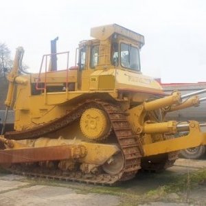 foto 50t CAT D9L nové pásy+ motor měněn, rozrývák dozer