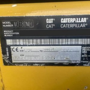 foto 20t bagr 4opěry +drapák CAT překládací kovošrot rypadlo kolové