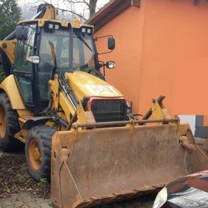 foto CAT 432E traktorbagr joystick SPZ rypadlo-nakladač