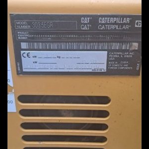 foto 3.6t minibagr CAT 303.5 ECR
